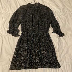 Metallic Gold Dotted Dress